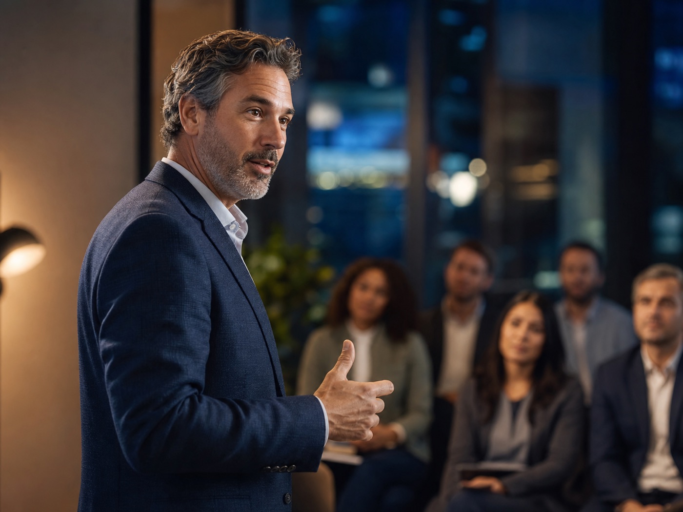 Technology leader guiding a team